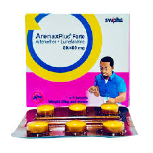 Arenax Plus Forte 80/480 Artemether Lumefantrine